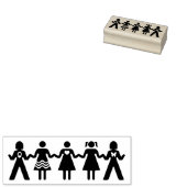 Girl-Power Gummistempel (Stempel)