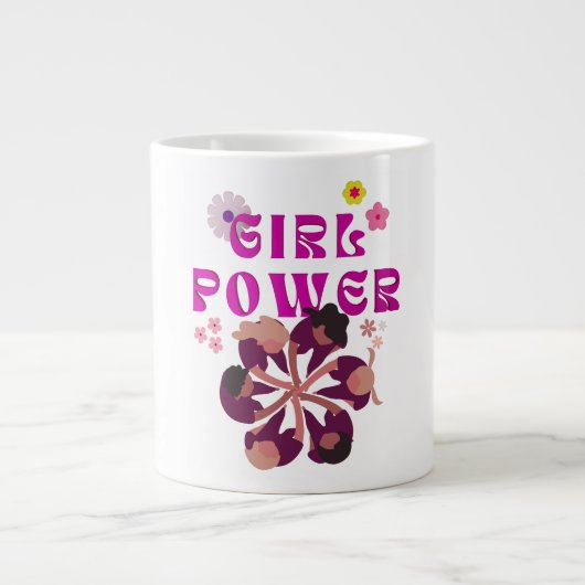 Girl-Power Jumbo-Tasse (Vorderseite)