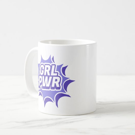 Girl-Power Kaffeetasse (Vorderseite Links)