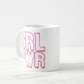 Girl Power Kaffeetasse (Vorderseite Links)