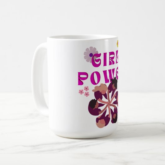 Girl-Power Kaffeetasse (Vorderseite Links)