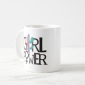 Girl-Power Kaffeetasse (Vorderseite Links)