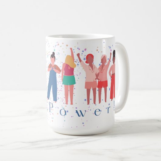 Girl-Power Kaffeetasse (VorderseiteRechts)