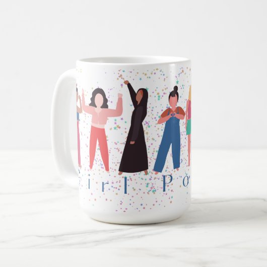 Girl-Power Kaffeetasse (Vorderseite Links)