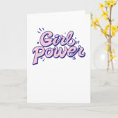Girl-Power Karte (Gelbe Blume)