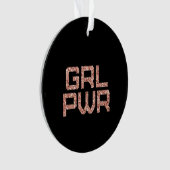Girl Power Keramik Ornament (Vorderseite)