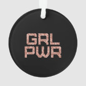 Girl Power Keramik Ornament (Rückseite)
