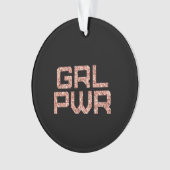 Girl Power Keramik Ornament (Vorderseite)