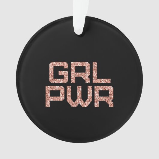 Girl Power Keramik Ornament (Vorderseite)
