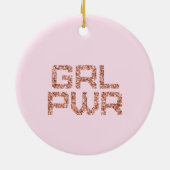 Girl-Power Keramik Ornament (Hinten)