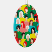 Girl-Power Keramik Ornament (Rechts)