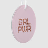 Girl Power Keramik Ornament (Vorderseite)