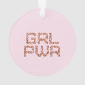 Girl Power Keramik Ornament (Rückseite)
