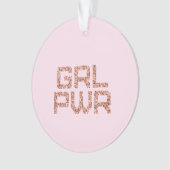 Girl Power Keramik Ornament (Vorderseite)