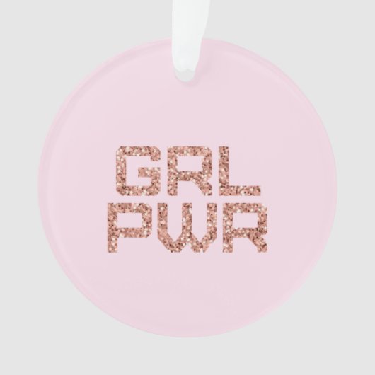 Girl Power Keramik Ornament (Vorderseite)