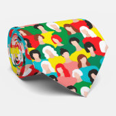 Girl-Power Krawatte (Gerollt)