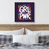 Girl-Power Leinwanddruck (Insitu (Schlafzimmer))