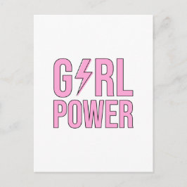 Girl Power Lightning Postkarte