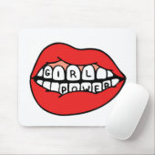 Girl Power Lips Mousepad (Mit Mouse)