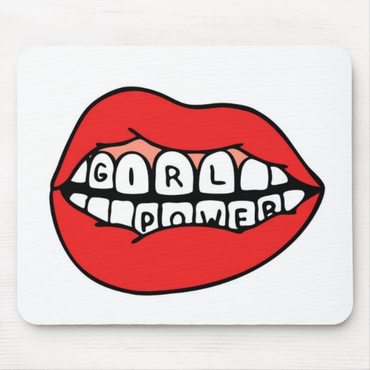 Girl Power Lips Mousepad (Vorne)