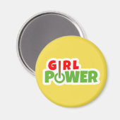 Girl-Power Magnet (Vorderseite/Rückseite)