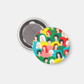 Girl-Power Magnet (Vorderseite/Rückseite)