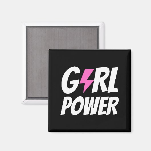 Girl-Power Magnet (Vorderseite/Rückseite)