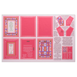 Girl Power Nähen Muster waschbar Rahmen & Brooch Stoff