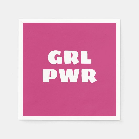 Girl Power Napkins Serviette (Vorderseite)