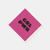 Girl Power Napkins Serviette (Ecke)