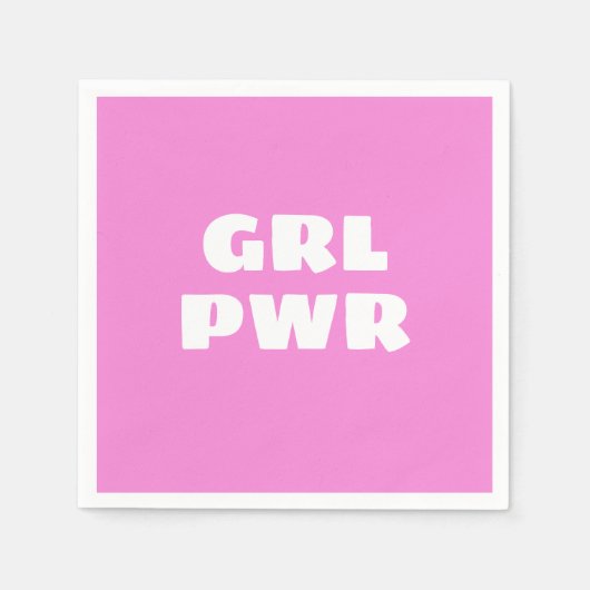 Girl Power Napkins Serviette (Vorderseite)