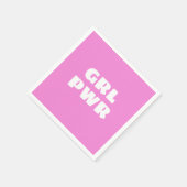 Girl Power Napkins Serviette (Ecke)