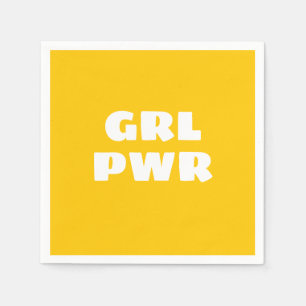 Girl Power Napkins Serviette