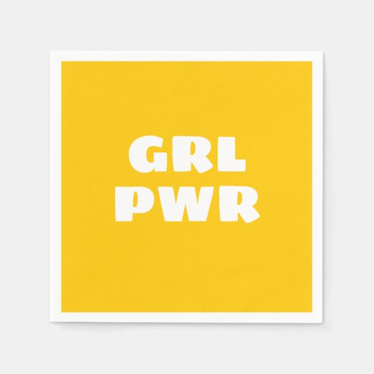 Girl Power Napkins Serviette (Vorderseite)