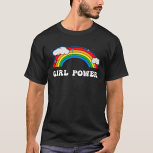 Girl Power Niedlich Girls Rainbow Vibe Feminist Ta T-Shirt
