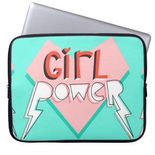 Girl-Power. Niedliches Design mit brillantem grafi Laptopschutzhülle