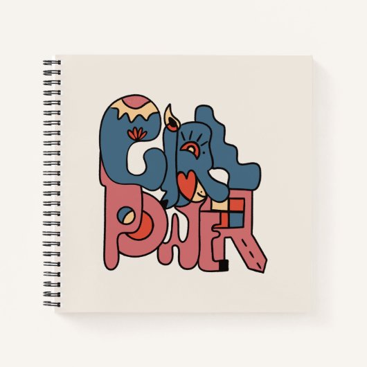 Girl-Power Notizblock (Vorderseite)