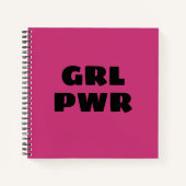 Girl-Power - Notizblock (Vorderseite)