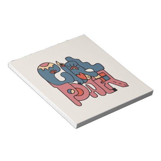 Girl-Power Notizblock (angewinkelt)