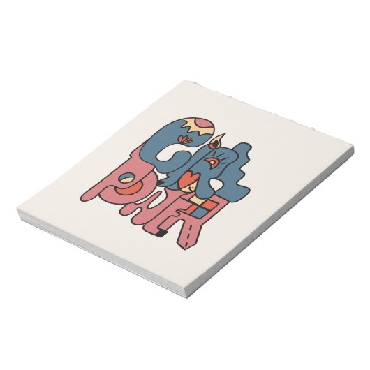 Girl-Power Notizblock (Rotiert)