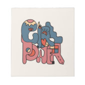 Girl-Power Notizblock (Vorderseite)
