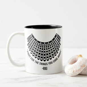 Girl Power, Notorious Rbg, Ruth Bader Ginsburg Zweifarbige Tasse