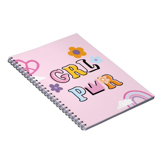 Girl Power Pattern Notizblock (Rechte Seite)