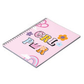 Girl Power Pattern Notizblock (Linke Seite)