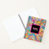 Girl-Power | Pink Girly Beautiful Wildblume Frauen Notizblock (Innenseite)