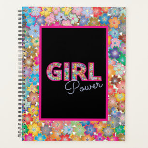 Girl-Power Pink Girly Beautiful Wildblume Frauen Planer