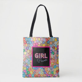 Girl-Power | Pink Girly Beautiful Wildblume Frauen Tasche