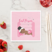 Girl-Power pink Serviette (Beispiel)