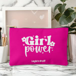 Girl Power Pink Zubehörtasche<br><div class="desc">Carry confidence wherever you go with this personalized Girl Power makeup bag featuring a bold pink background and playful white lettering. Customized with a name, this cute and empowering accessory makes a stylish statement while keeping essentials organized. Perfect for makeup, toiletries, school supplies, or everyday must-haves, it’s ideal for girls,...</div>