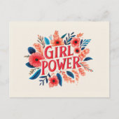 Girl Power Postcard Postkarte (Vorderseite)